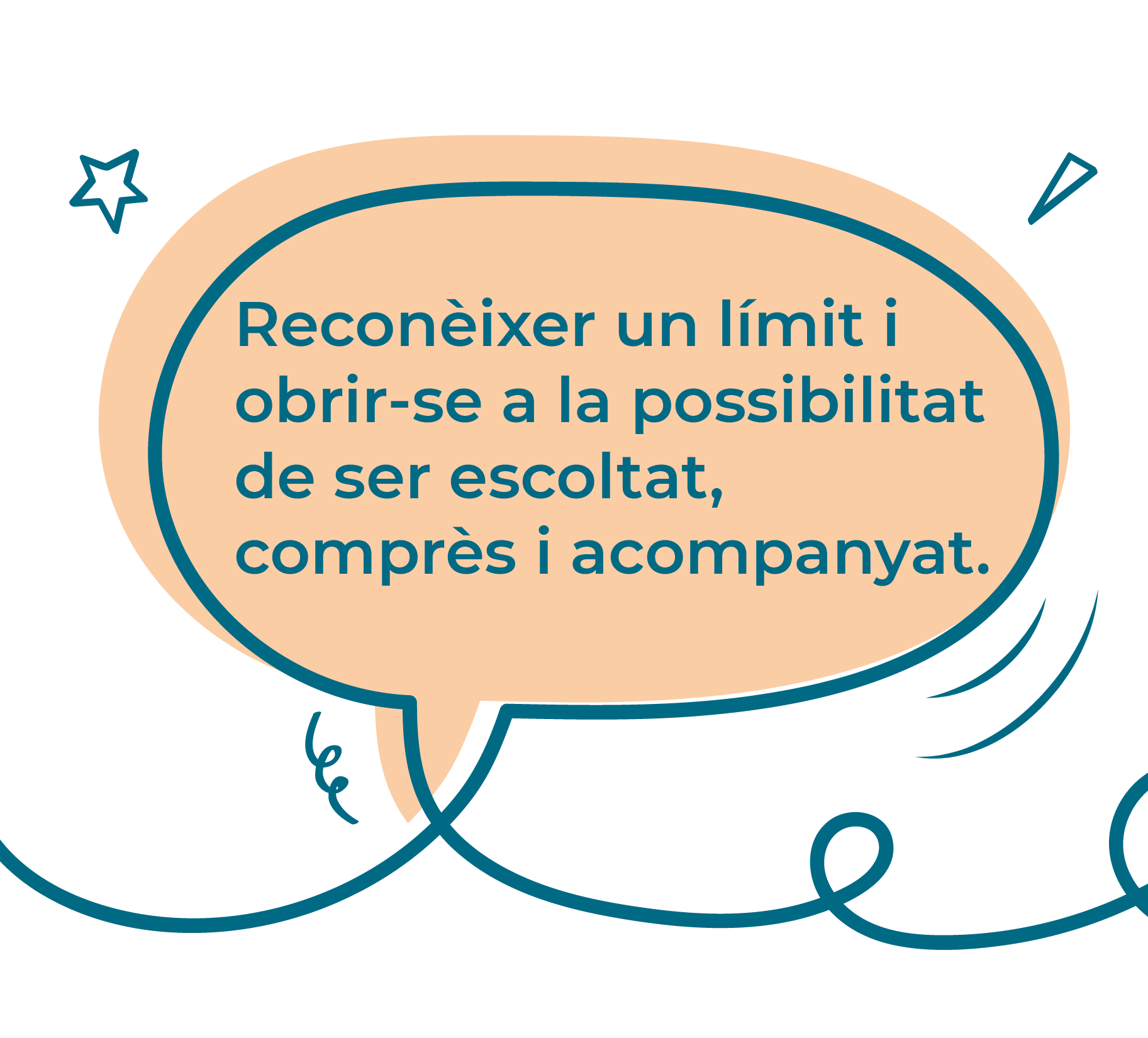 Reconèixer un límit i obrir-se a la possibilitat de ser escoltat, comprès i acompanyat Reconèixer un límit i obrir-se a la possibilitat de ser escoltat, comprès i acompanyat